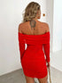 'Saskia' Glitter Mesh Ruched Mini Dress - Celes Fashion
